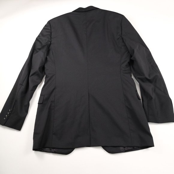 Brooks Brothers Fitzggerald Black Wool Suit Blazer 40L Estrado Trabaldo Togna - Picture 9 of 14